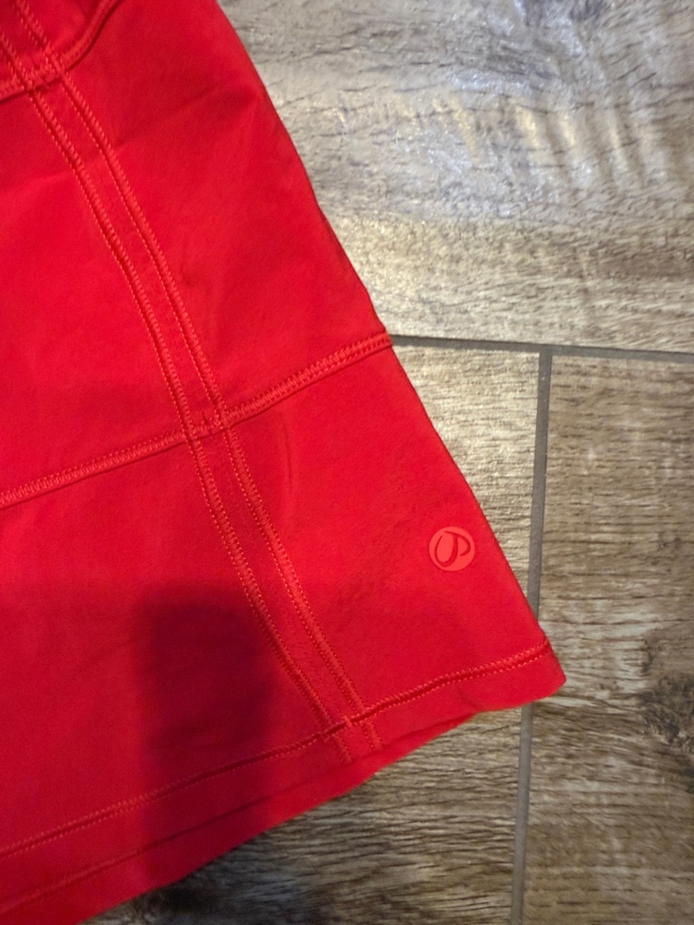 Crz Yoga athletica Red Tennis Skirt - Picture 3 of 3